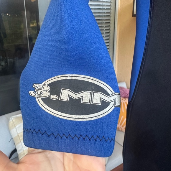 Deep See 3mm Mens Full Wetsuit XL Zipper Long Sleeve Knee Pads Neoprene - Picture 5 of 12